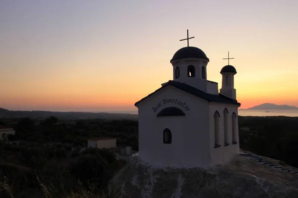 Miniture Una Chiesa Sull Isola Kos Grecia — Foto Stock