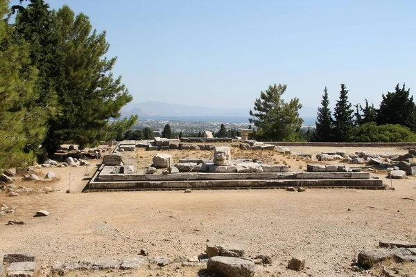 Ruine Théâtre Grec Dans Ville Kos Île Koc Grèce — Photo