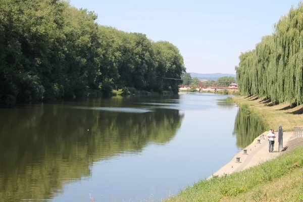 チェコ ズリンの川 — ストック写真