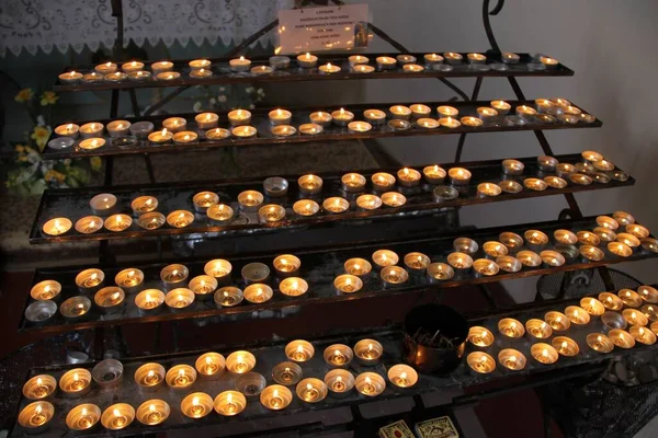 Many Candles Chapel — Stock Photo, Image