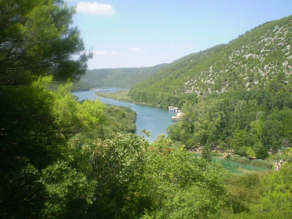 Fiume Nel Parco Nazionale Croato — Foto Stock