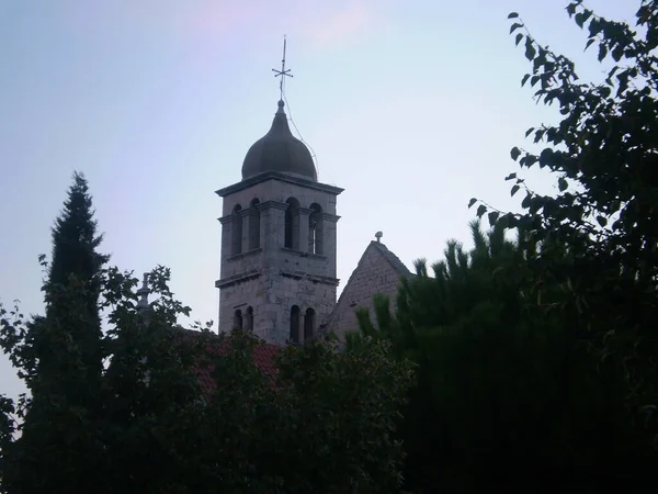 Hırvatistan 'da bir kulenin tepesinde