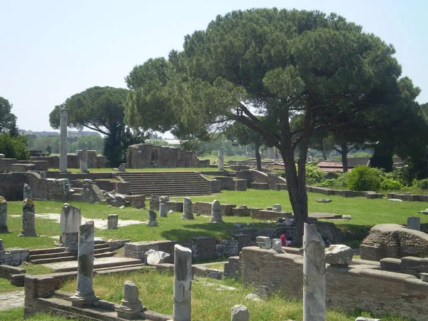 Ruïnes Van Oude Stad Ostia Antica Italië — Stockfoto