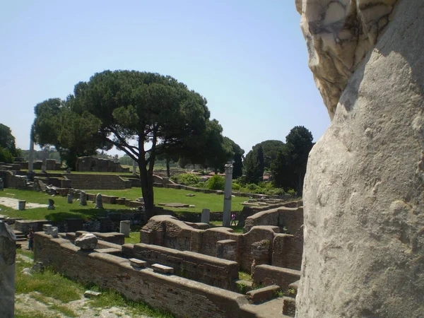 Ruïnes Van Een Oude Stad Ostia Antica Italië — Stockfoto