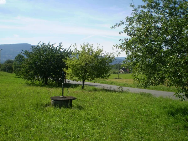 Pozzo Nella Campagna Ceca — Foto Stock