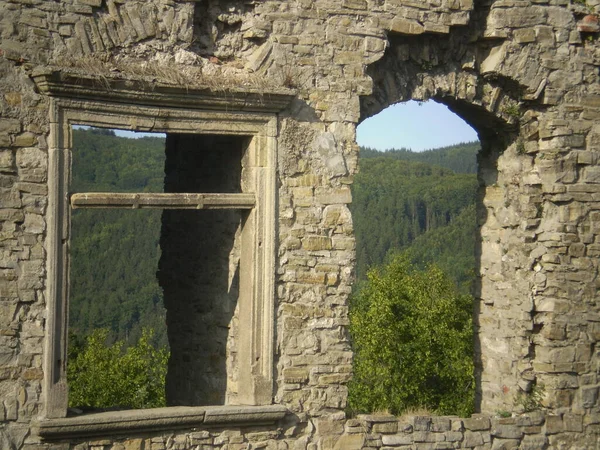 Ruine Einer Burg Roznov Tschechien — Stockfoto