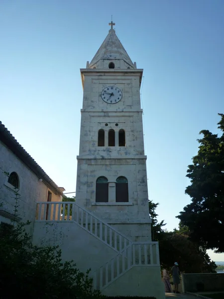 Une Église Dans Ville Croatie — Photo