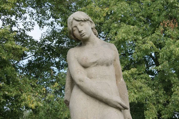 Detal Posągu Ogrodzie Pamięci Lidice Republika Czeska — Zdjęcie stockowe
