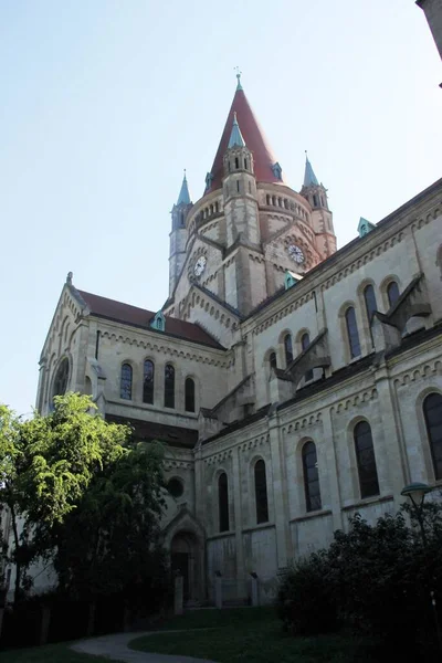 Piękny Kościół Wiedniu Austria — Zdjęcie stockowe