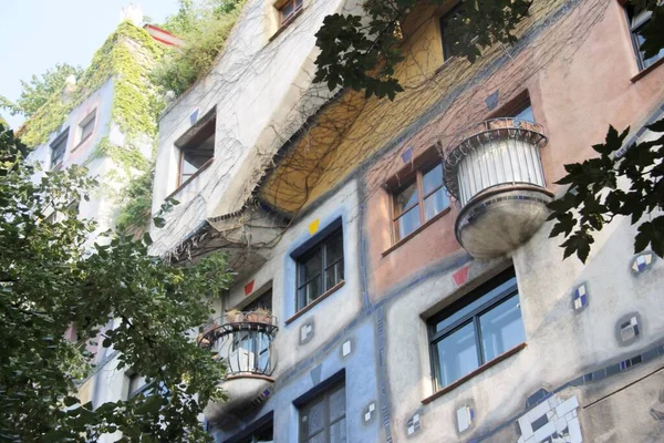 Hundertwasserhaus Vídni Rakousko — Stock fotografie