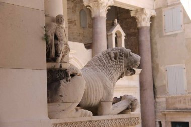 Diocletian 's Palace, Split, Hırvatistan Heykeli
