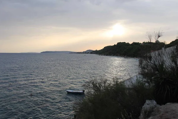 Hırvatistan Stobreç Kentinde Deniz Manzarası — Stok fotoğraf