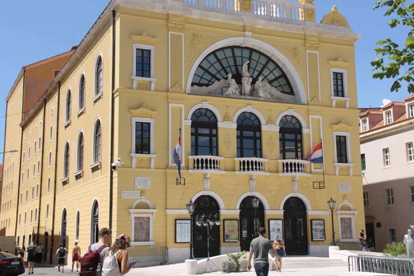Split Nemzeti Színház Horvátország — Stock Fotó