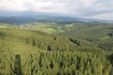 Çek Cumhuriyeti, Liptal 'daki bir gözetleme kulesinden görüntü