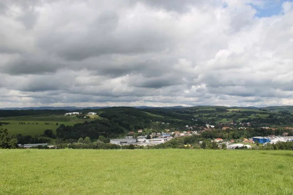 Panorama Von Vizovice Tschechische Republik — Stockfoto