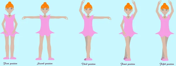 Bases du ballet — Image vectorielle
