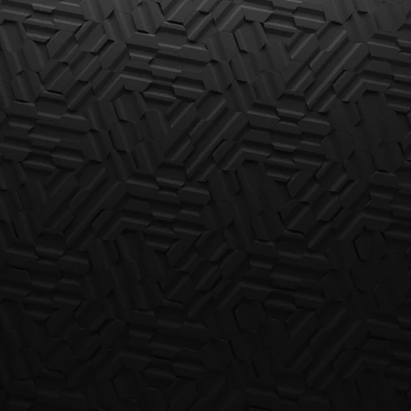 Quadri astratti neri sullo sfondo. Poligoni geometrici di rendering 3d — Foto Stock