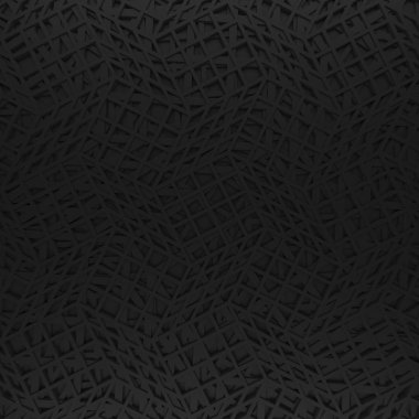 Siyah net zemin. 3D render geometrik kılavuz
