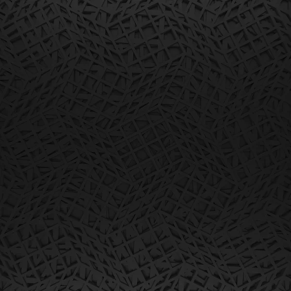 Black abstract net backdrop. 3d rendering geometric grid — Stock Photo, Image