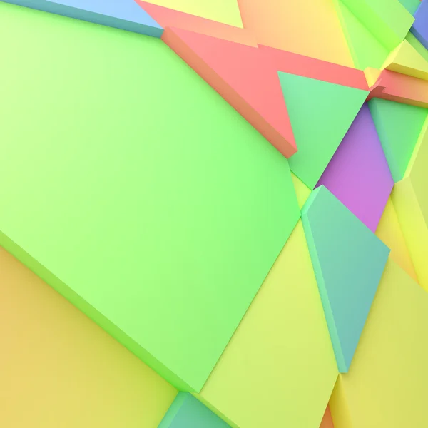 Geometrische kleur abstracte veelhoeken — Stockfoto