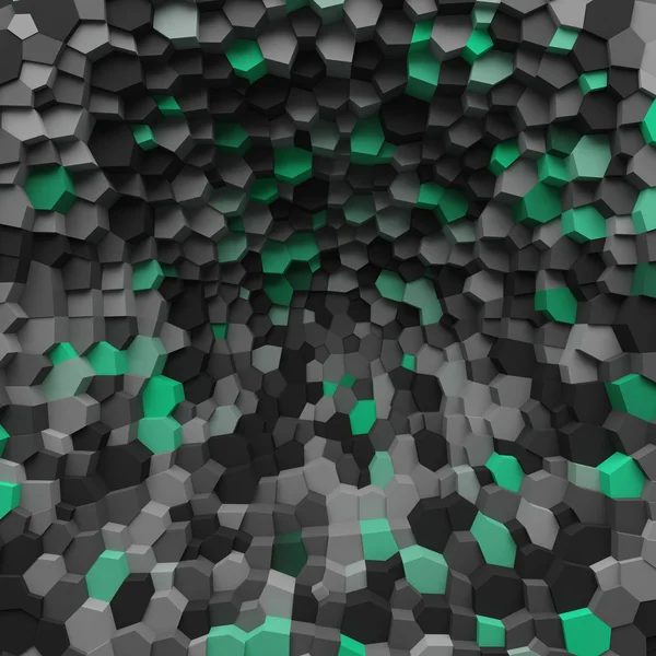 Arka plan için kristalleri ile soyut geometrik 3d deliği