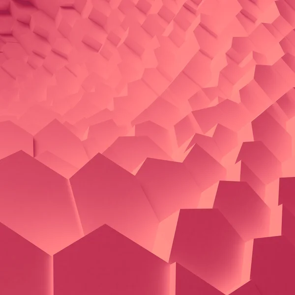 Poligoni astratti di colore geometrico, come parete di crepa — Foto Stock