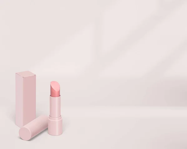 Ilustração Lipsticks Mockup Isolado Fundo Branco — Fotografia de Stock
