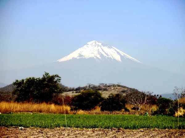 Popocatepetl, aktif Meksika Yanardağı — Stok fotoğraf