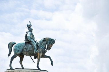 İtalya Kralı Vittorio Emanuele heykeli