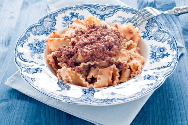Mafalda tipi ragu bolognese makarna