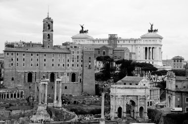 Roma Forumu tepesinden harika görünümü