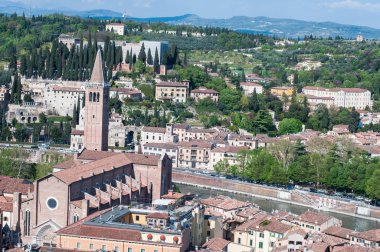 Verona kule lamberti güzel görünümünden 