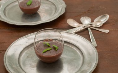 Zencefil ve nane, İtalya ile Çikolatalı puding