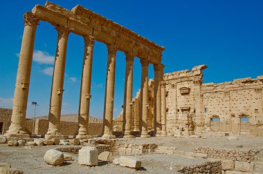 palimira Suriye, yakın kentinde bulunan Antik eserlerin