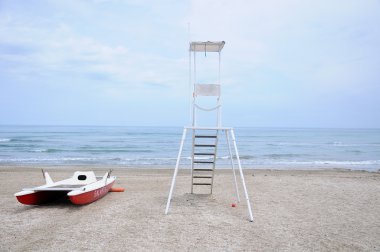 Cankurtaran ev varlığı ile sinigallia Beach Panorama