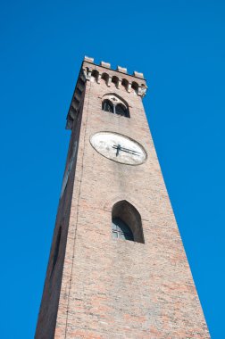 Belltower Romagna, Santarcangelo şehir içinde. Emilia-Romagn