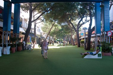 Riccione Adriyatik kıyısında yer alan kare ceccarini