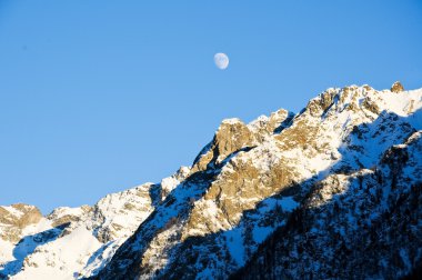 Valle d'Aosta bionaz etrafında güzel dağlar