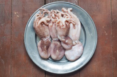 Ahtapot plaka pişirilmeli hazır