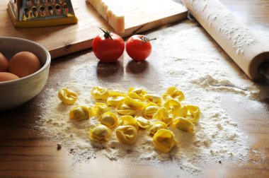 Ricotta ve sebze ile İtalyan Mantısı