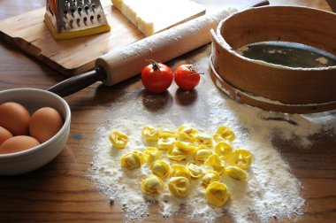 Ricotta ve sebze ile İtalyan Mantısı
