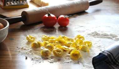 Ricotta ve sebze ile İtalyan Mantısı