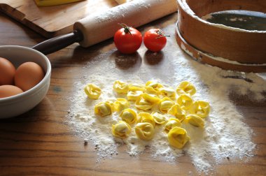Ricotta ve sebze ile İtalyan Mantısı