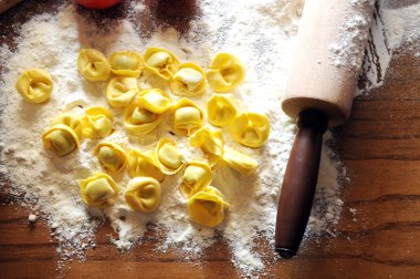 Ricotta ve sebze ile İtalyan Mantısı