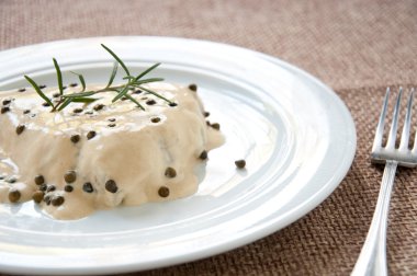 İtalyan kremalı yeşil biberli fileto.