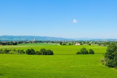 Assisi town yakınındaki Umbrian kırsal
