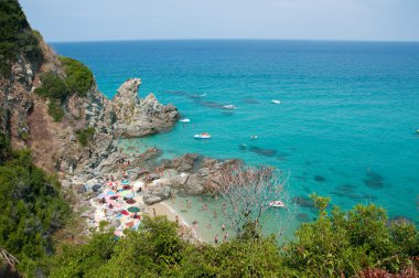 Zambrone, Calabria denizde yakınlarındaki küçük bir kasabada