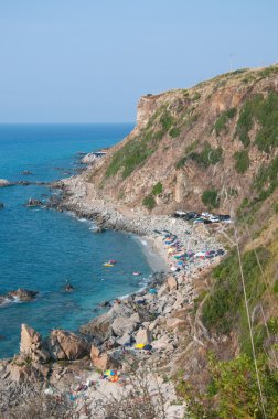 Zambrone, Calabria denizde yakınlarındaki küçük bir kasabada
