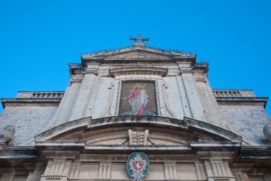 Ayrıntı katedral şehrin Rabat, Malta.