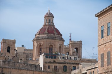 Ayrıntı yoldan Malta görülen Vadisi Kilisesi